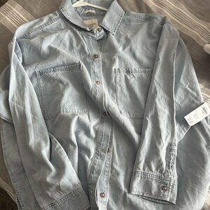 NWT Abercrombie Jean Jacket Soft Oversized